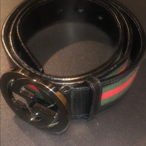 💯 authentic Gucci Signature web belt